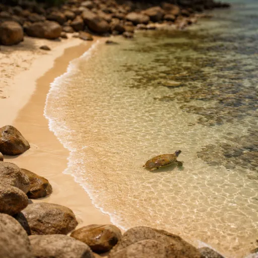 Anse Dufour, plage aux tortues : où nager sans déranger les vertes