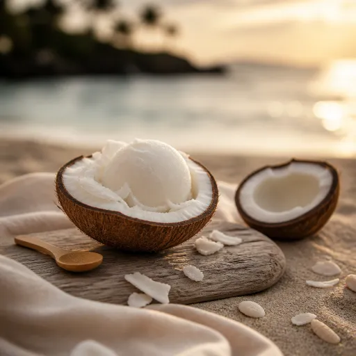 Le sorbet coco en Martinique, joyau glacé des plages créoles