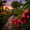 La pomme d’eau en Martinique, joyau rouge des jardins tropicaux